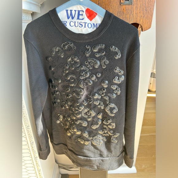 Coach Tops - COACH 1941 Leather Embossed Sweatshirt